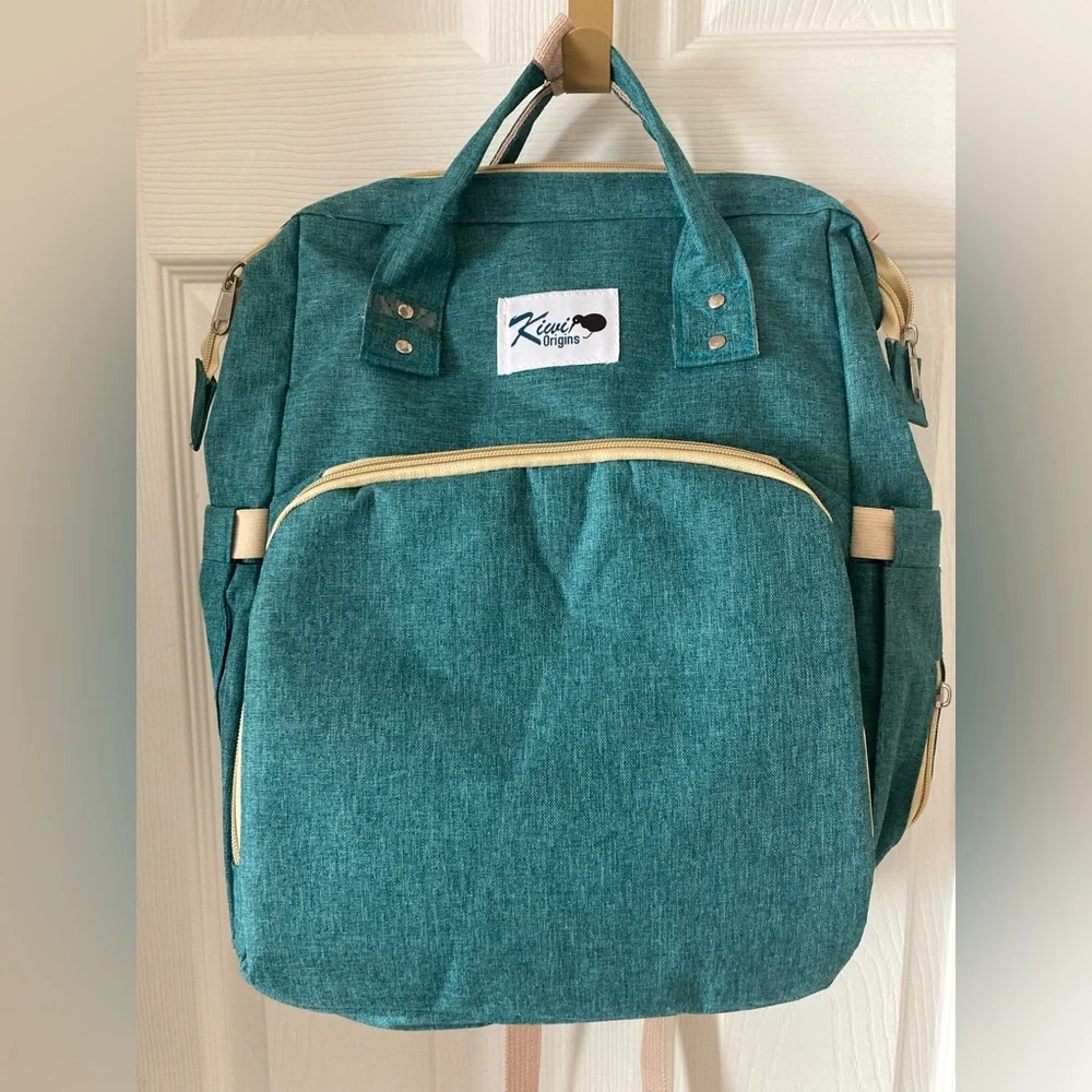 Origins Teal multi purpose Baby Bag Backpack diaper bag